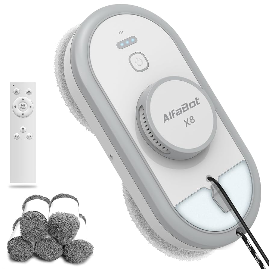 Alfabot 自動窓拭きロボット Amazon | AlfaBot 窓拭きロボット 窓掃除ロボット | AlfaBot